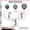 Service Caster 6 Inch Rubber on Aluminum Caster Set with Roller Bearings 2 Brakes 2 Rigid SCC-20S620-RAR-TLB-2-R-2 - alternate 6